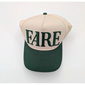 Fare Always In Season Hat Cap Snapback Beige Green Two-Tone Retro Streetwear 90s